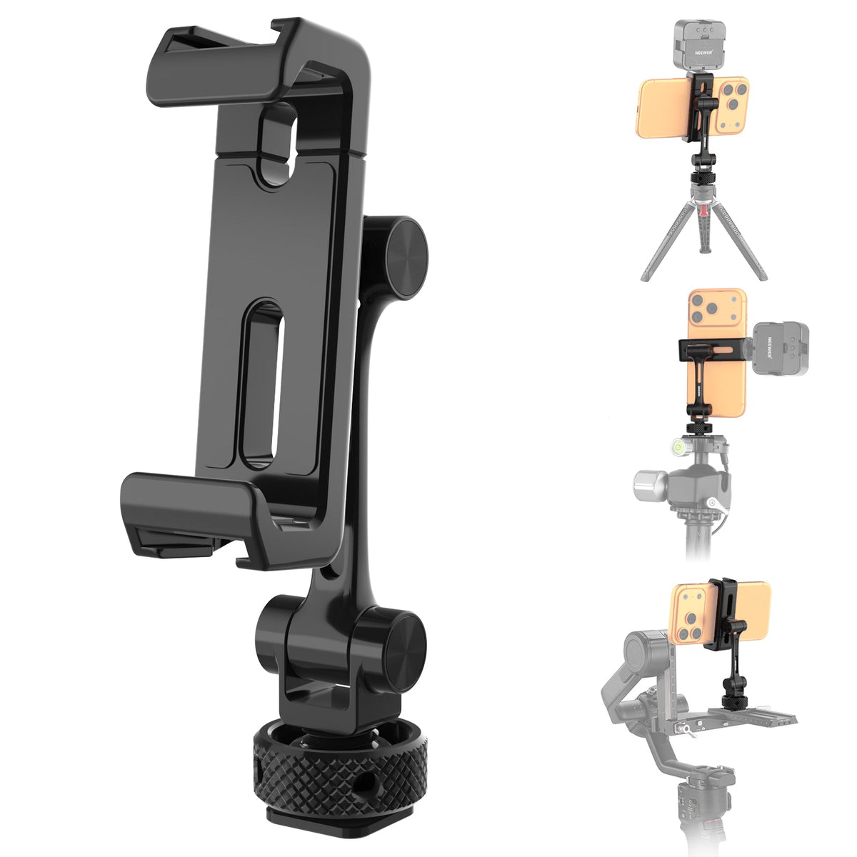 NEEWER PA154 Universal Adjustable Metal Phone Holder