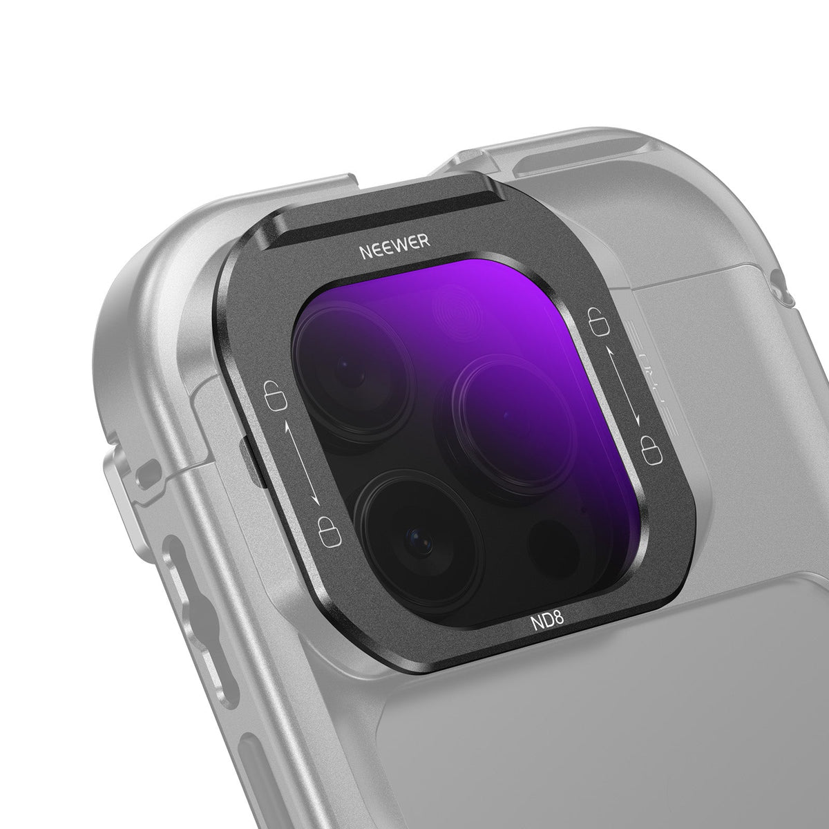 NEEWER ND8 Phone Lens Filter For iPhone 16 Pro/16 Pro Max Cage
