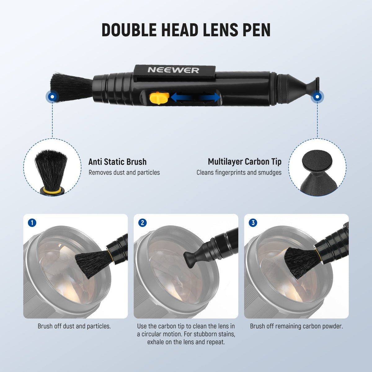Double Head Lens Brush Pen