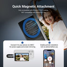 The mini back camera mirror screen as phone vlog filming accessories ensures secure attachment.