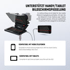 NEEWER X11 Teleprompter mit 8 Zoll Monitor unterstützt Smartphone und Tablet Bildschirmspiegelung für Live-Streaming und Videos