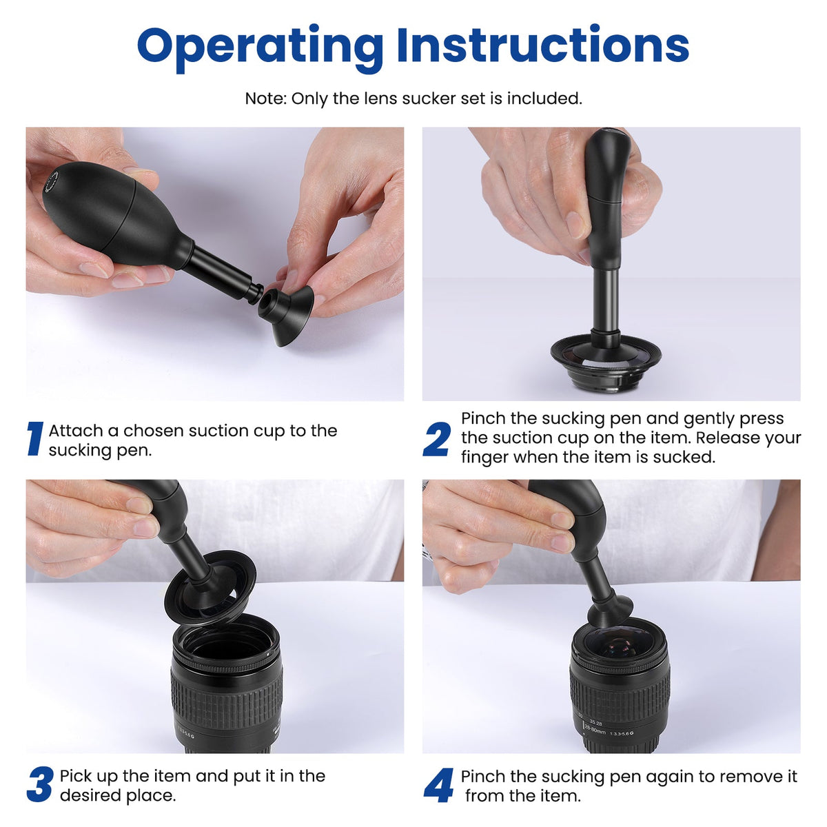 Neewer 8-in-1 Lens Sucker Kit